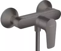 Talis E - Duscharmatur, Schwarz Chrom Geb&uuml;rstet 71760340 - Hansgrohe