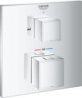 GROHE Grohtherm Cube Thermostat-Wannenbatterie mit integrierter 2-Wege-Umstellung