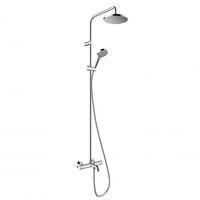 hansgrohe Vernis Blend Duschsystem 200 1 jet EcoSmart mit Wannenthermostat,