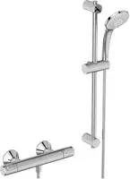 Ideal Standard CeraTherm - Brauseset T25 mit Thermostat, 3 Strahlarten, Chrom A7203AA