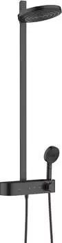 Hansgrohe Pulsify Showerpipe mit Shower Tablet Select 400 EcoSmart schwarz matt (24241670)