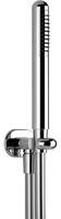GESSI Goccia Brause-Set, mit Wandanschlussbogen 1-2 und Halterung, Schlauch 1,50 m und Antikalk-Handbrause aus Metall, 33773, Farbe: Weiß CN - 3377327
