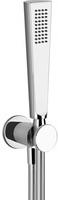 GESSI Cono Brause-Set Cono, mit Wandanschlussbogen 1-2 und Halterung, Schlauch 1,50 m und Antikalkbrause, eigensicher, 45223, Farbe: Chrom - 45223031