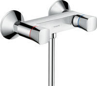 hansgrohe Logis Brausearmatur 71263000 Aufputz, chrom, 2 Griffarmatur