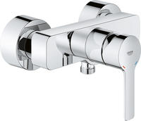 Lineare 1-loch-einhand-brausebatterie Chrom, Wandmontage, Mit Temperaturbegrenzer -