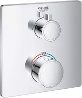 GROHE Grotherm Thermostat-Brausebatterie, Badarmaturen, 24078000, chrom