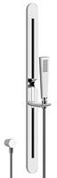 GESSI Cono Duschgarnitur mit Wandanschlussbogen, Antikalk-Handbrause und Brauseschlauch 1,50 m, 45144, Farbe: Chrom - 45144031