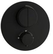 Herzbach DEEP BLACK PUSH-Thermostat, für 2 Verbraucher, 23.803050.1.12