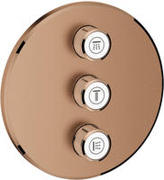 GROHE Grohtherm SmartControl 3-fach Unterputzventil Fertigmontageset, runde
