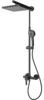 Schulte Duschsystem, DuschMaster Rain Classic mit Einhebelmischer, eckig