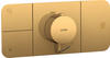 Axor One Thermostatmodul Unterputz für 3 Verbraucher Polished Gold Optic (45713990)