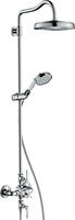 hansgrohe Axor Montreux Showerpipe 16572340 mit Thermostat, Kopfbrause, 240mm, 1jet,