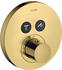 Axor ShowerSelect Thermostat Unterputz rund für 2 Verbraucher Polished Gold Optic (36723990)