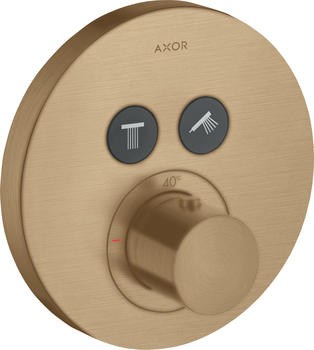Axor ShowerSelect Thermostat Unterputz rund für 2 Verbraucher Brushed Bronze (36723140)