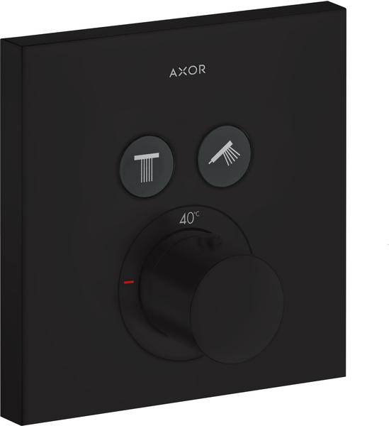 Axor ShowerSelect Square Thermostat Unterputz Mattschwarz