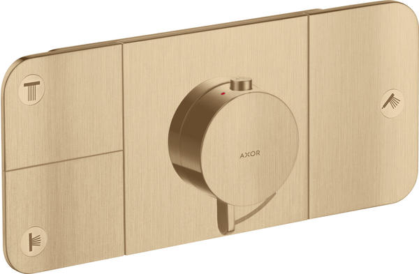 Axor One Thermostatmodul Unterputz für 3 Verbraucher Brushed Bronze (45713140)