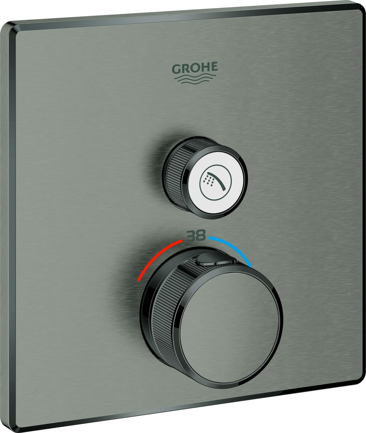 GROHE Grohtherm SmartControl Thermostat-Verkleidung – 3 Funktionen, Moon White, Ohne SmartBox