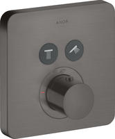 AXOR ShowerSelect Thermostat f&uuml;r 2 Verbraucher, Badarmaturen, 36707340, brushed