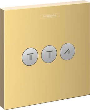 Hansgrohe ShowerSelect Unterputz-Ventil 3 Verbraucher polished gold optic (15764990)