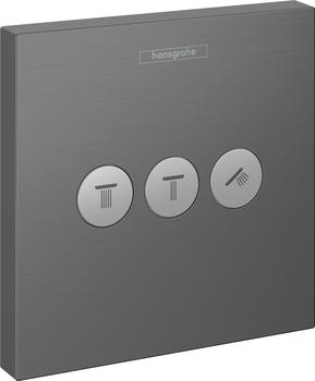 Hansgrohe ShowerSelect Unterputz-Ventil 3 Verbraucher brushed black chrome (15764340)