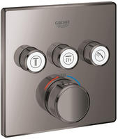 GROHE Grohtherm SmartControl Thermostat Fertigmontageset mit 3 Absperrventilen,
