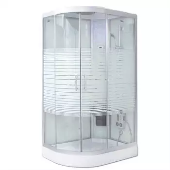 Home Deluxe Dampfdusche White Pearl 120 x 80 cm links