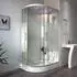 Home Deluxe Dampfdusche White Pearl 120 x 80 cm links