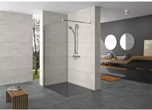 Hüppe Walk-In Duschwand Design pure Walk-In / Türen 140 cm (SIKOKHWI140)