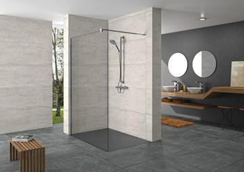 Hüppe Walk-In Duschwand Design pure Walk-In / Türen 75 cm (SIKOKHWI75)