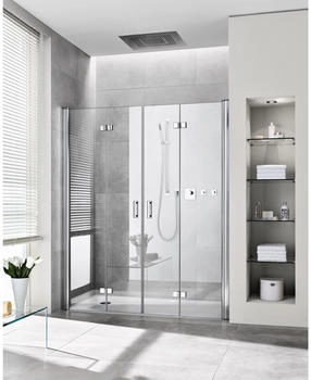 Kermi Diga Pendel-Faltt&uuml;r 4-tlg. (Typ 2T4) Milchglas 1600x1850mm mit KermiClean