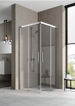 Kermi Nica 80x185cm Eckeinstieg Halbteil 2-teilig Klarglas hell KermiClean Silber (NIC2R08018VPK) Kermi Nica 80x185cm Eckeinstieg Halbteil 2-teilig Klarglas hell KermiClean Silber (NIC2R08018VPK)