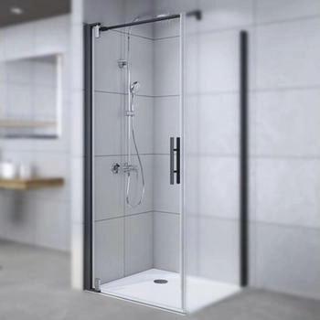 Breuer Drehtür für Seitenwand Europa Design 80 cm Anschlag links Klarglas Profilfarbe schwarz (0289031001003) Breuer Drehtür für Seitenwand Europa Design 80 cm Anschlag links Klarglas Profilfarbe schwarz (0289031001003)
