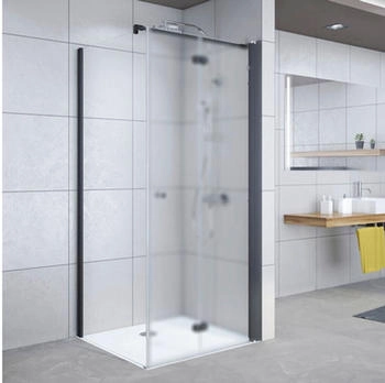 Breuer Seitenwand für Drehfalttür Elana Komfort 90 cm Anschlag links Klarglas Profilfarbe schwarz (1652031001004) Breuer Seitenwand für Drehfalttür Elana Komfort 90 cm Anschlag links Klarglas Profilfarbe schwarz (1652031001004)
