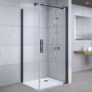 Breuer Drehtür für Seitenwand Europa Design 90 cm Anschlag rechts Klarglas Profilfarbe schwarz (0290031001004) Breuer Drehtür für Seitenwand Europa Design 90 cm Anschlag rechts Klarglas Profilfarbe schwarz (0290031001004)