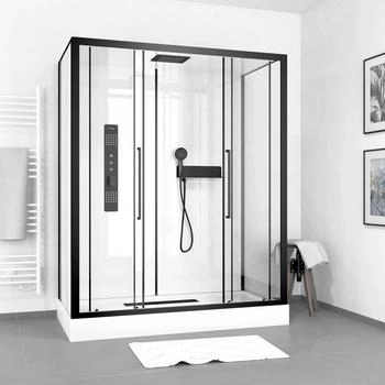 Aurlane Urban 2 Komplettdusche 160 x 85 x 215 cm schwarz