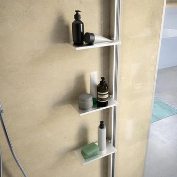 Hüppe Select+ Kit für 8mm Glas silber hochglanz (SL3101069)