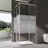doporro Ravenna16MS-Plus Rechteckige Duschkabine 70x90x190cm Schiebetüren 6mm ESG-Glas (59496)
