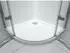 Glaszentrum Hagen Poseidon Viertelkreis-Eckdusche 90x90x195cm, 6mm ESG Glas, inkl. Duschtasse & Siphon (GH-20406-DS)