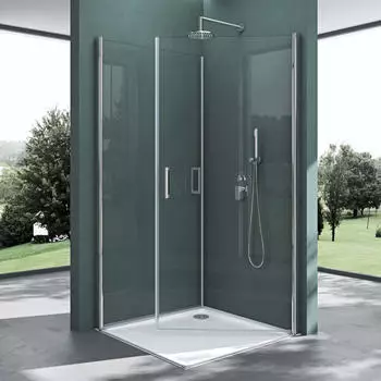 Mai & Mai Ravenna24 Duschkabine Eckeinstieg 70x100cm Pendeltür ESG Nano (RAV24K)