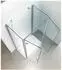 Glaszentrum Hagen Mille U-Form Eckduschkabine Fronteinstieg 80x100x80x195cm ESG Glas