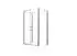 Glaszentrum Hagen Mille U-Form Eckduschkabine Fronteinstieg 80x100x80x195cm ESG Glas