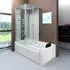 AcquaVapore Dusche-Wanne Kombination K05-R02-EC 90x180cm, ESG-Sicherheitsglas, weiß (K05-R02-EC)