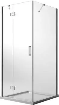 Idralite Flip Duschkabine Drehtür Klarglas EasyClean 100x70cm H190 (Flip)