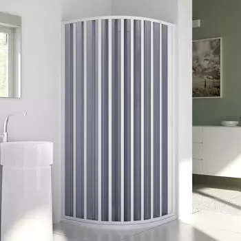 Forte Sharp Halbrundes PVC-Duschkabine 80x80cm H185 R55 (Sharp)