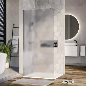 Bernstein EX101 Walk-in-Duschwand Milchglas 10mm Nano ESG 110x200cm (EX101)