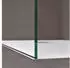 doporro Bremen2MS Duschwand Walk-In 100x200cm, 10mm ESG-Glas, Milchglas-Streifen (Bremen2MS)