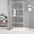 vidaXL Duschwand für Begehbare Dusche ESG-Klarglas 100x195cm Weiß (152142)