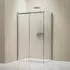 Bernstein DX806A Flex Eckdusche mit Schiebetür 100x80cm, Nano ESG-Sicherheitsglas (15475)