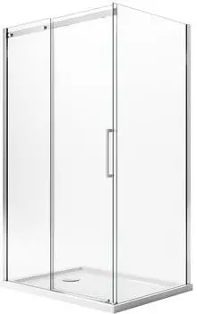 Idralite Prime Duo Eckduschkabine 90x150cm Schiebetür Links 8mm Glas H200 (Prime Duo)