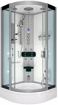 AcquaVapore D46-50T1-EC Komplettdusche 90x90cm, ESG-Glas, Wei&szlig; (D46-50T1-EC)